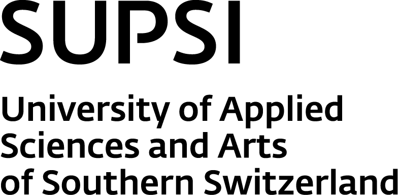 SUPSI vertical logo in english with white background