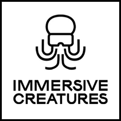 Immersive Creatures logo displaying our extraterrestrial immersive octopus